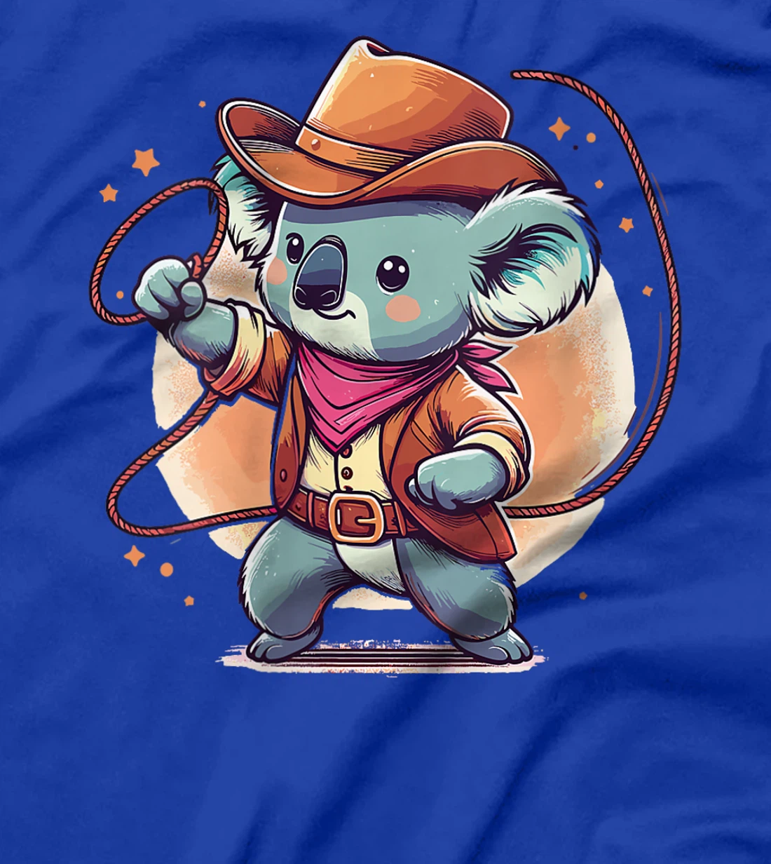 Womens Western Rodeo Cowboy Hat Koala Texas Animals T-Shirt