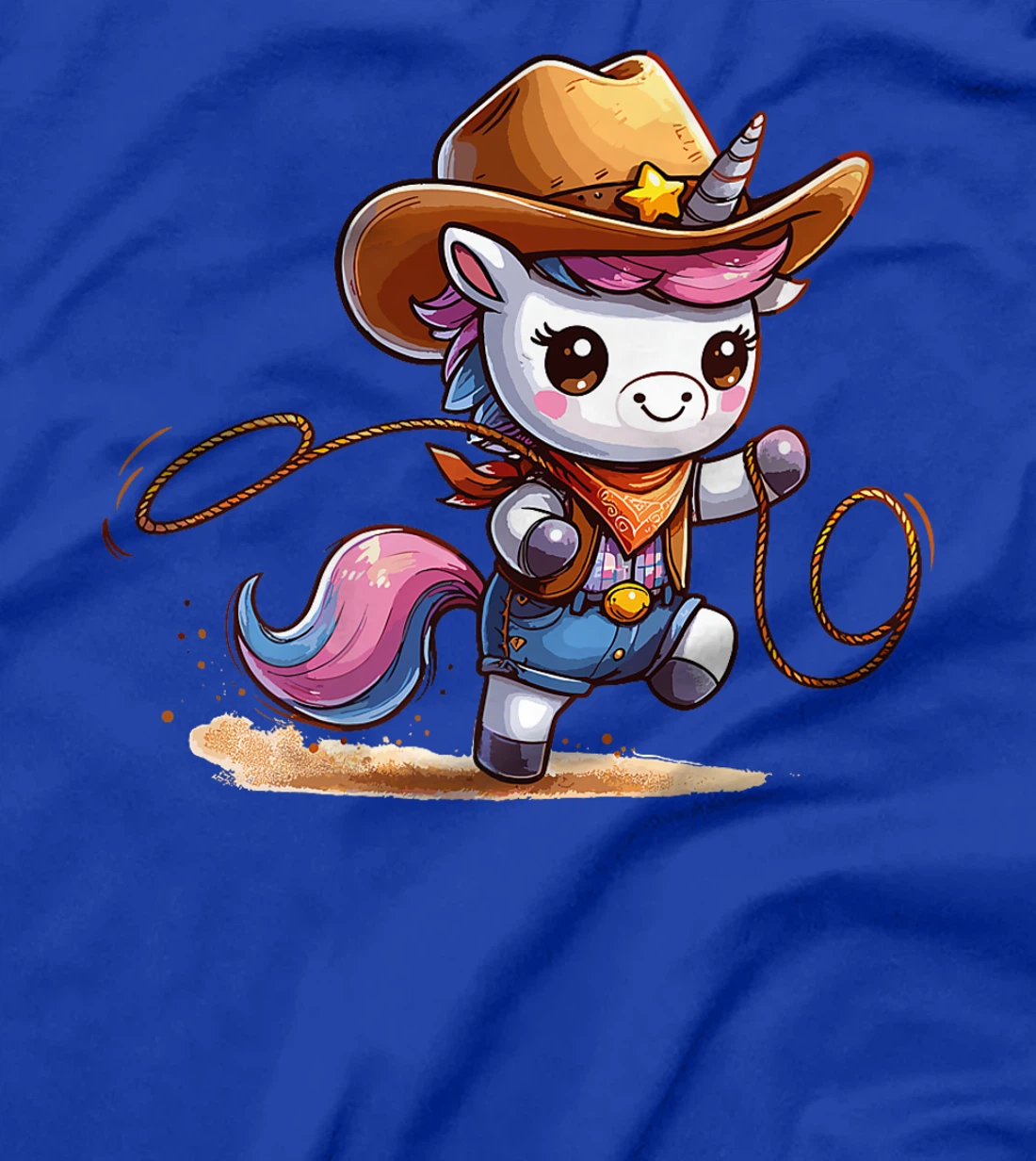 Western Rodeo Cowboy Hat Unicorn Texas Animals Premium T-Shirt