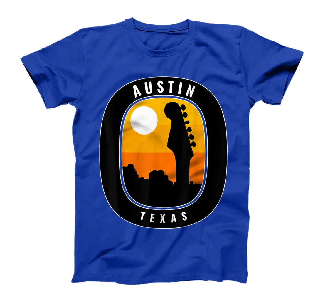 Austin Texas Guitar Sunrise T-Shirt
