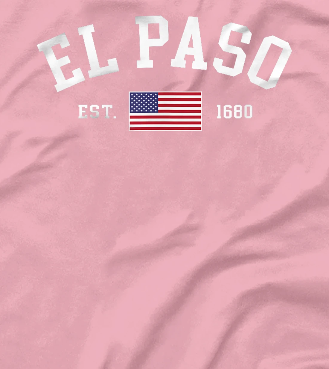 El Paso Texas July 4th US Flag Patriotic Retro Mens Womens T-Shirt