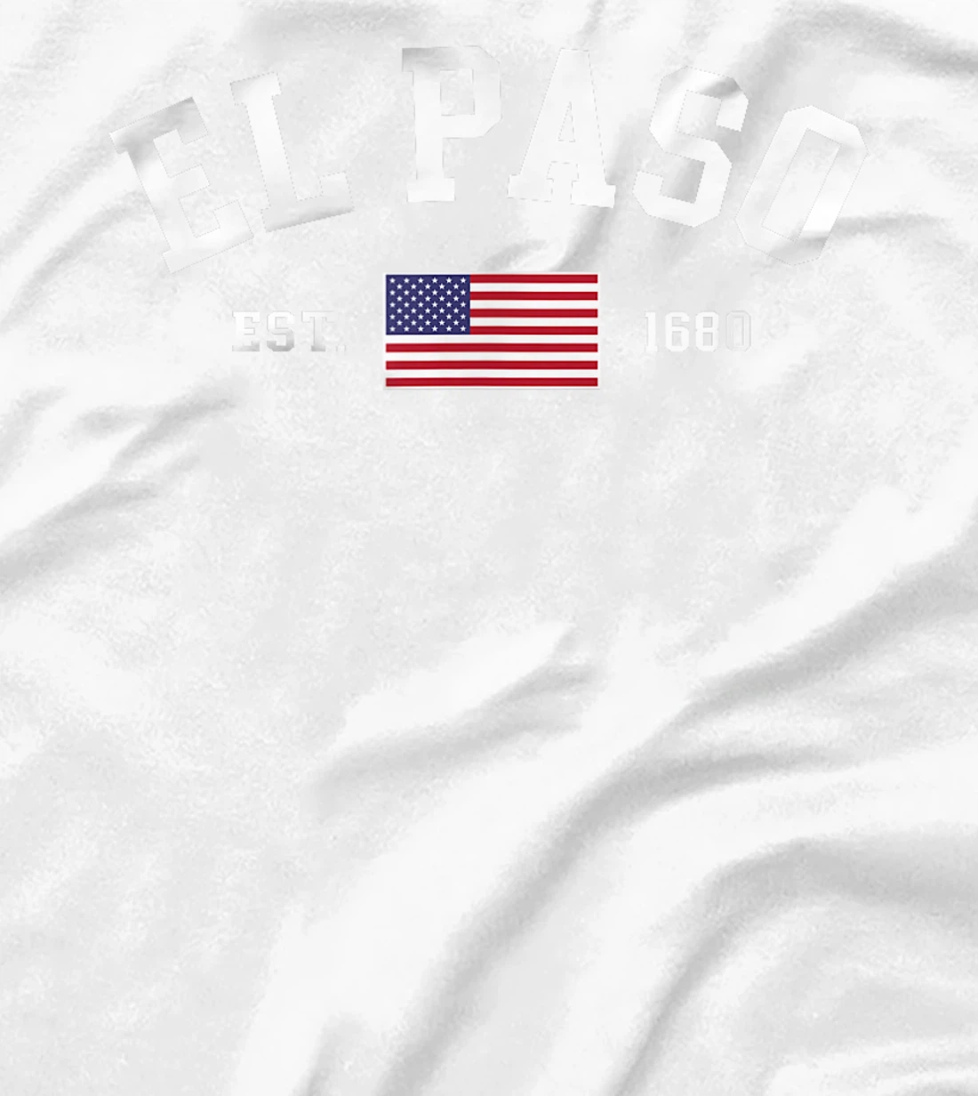 El Paso Texas July 4th US Flag Patriotic Retro Mens Womens T-Shirt