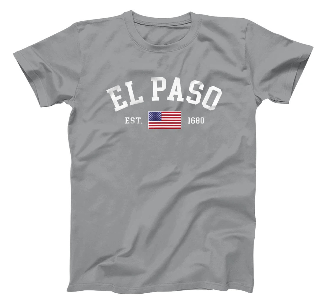 El Paso Texas July 4th US Flag Patriotic Retro Mens Womens T-Shirt