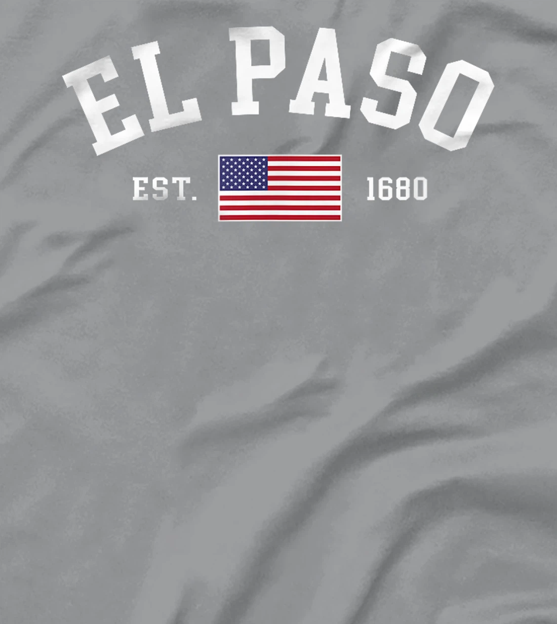 El Paso Texas July 4th US Flag Patriotic Retro Mens Womens T-Shirt