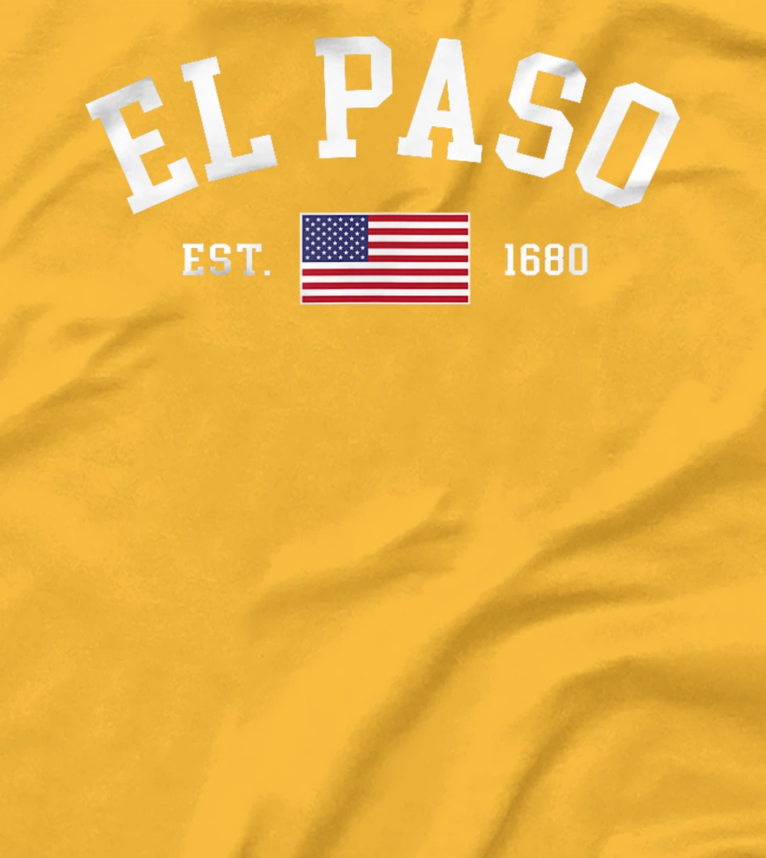 El Paso Texas July 4th US Flag Patriotic Retro Mens Womens T-Shirt