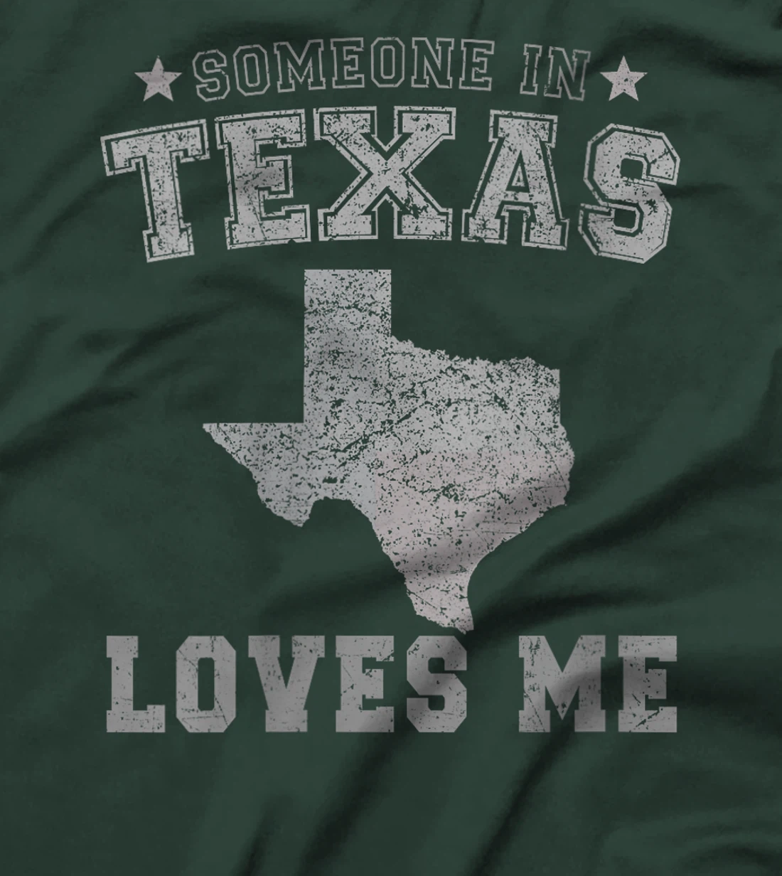 Womens Someone In Texas Loves Me Heart Vintage State T-Shirt