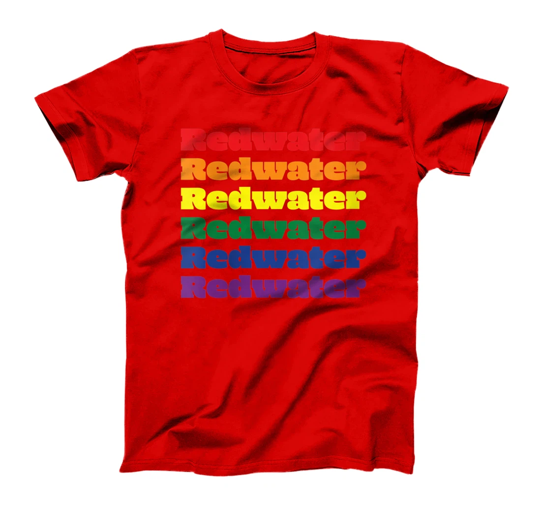 Womens Redwater Texas LGBTQ Gay Pride Month Rainbow Solidarity T-Shirt