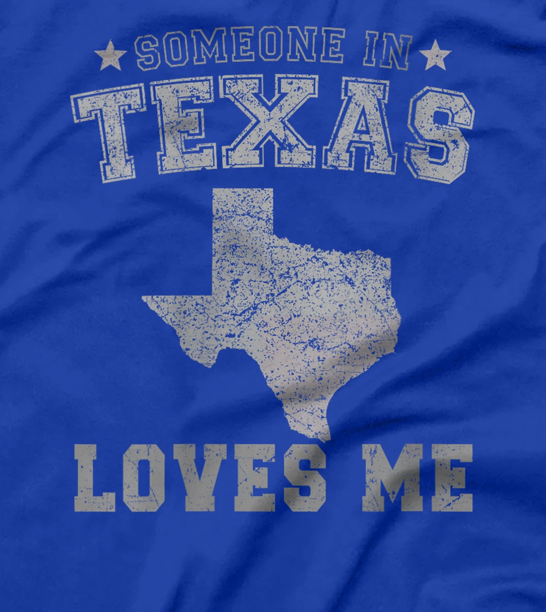 Womens Someone In Texas Loves Me Heart Vintage State T-Shirt