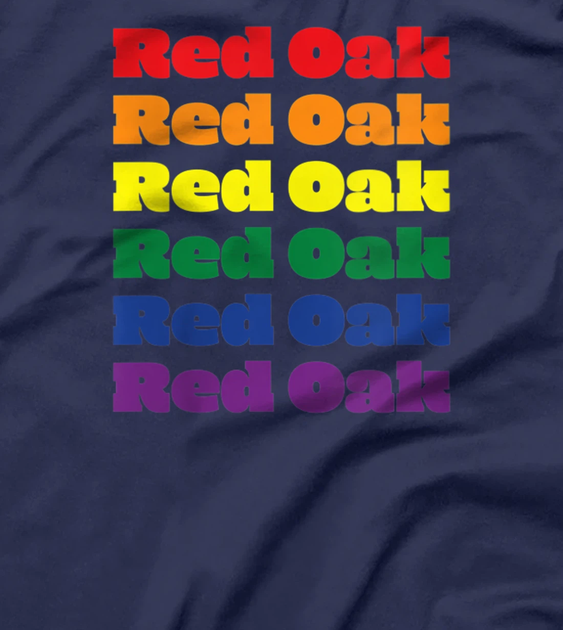 Womens Red Oak Texas LGBTQ Gay Pride Month Rainbow Solidarity T-Shirt