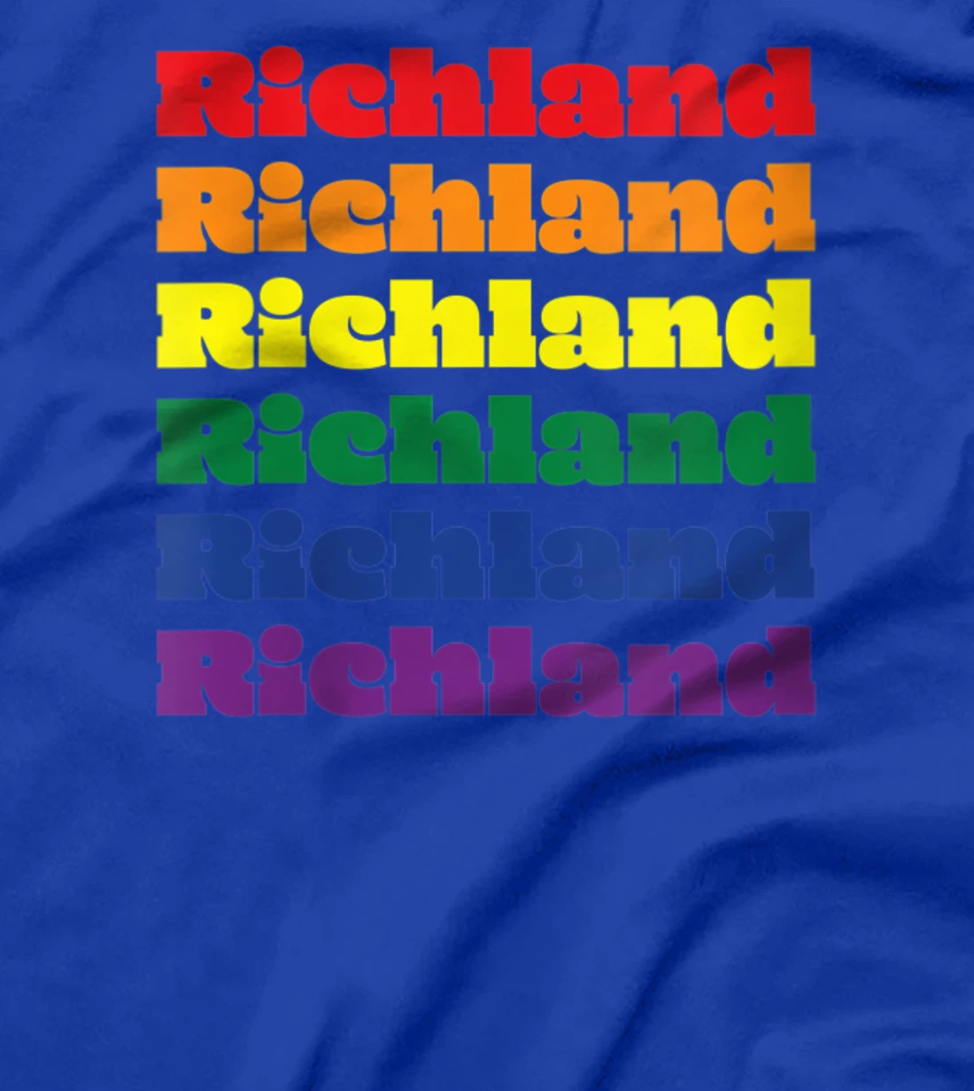 Womens Richland Texas LGBTQ Gay Pride Month Rainbow Solidarity T-Shirt