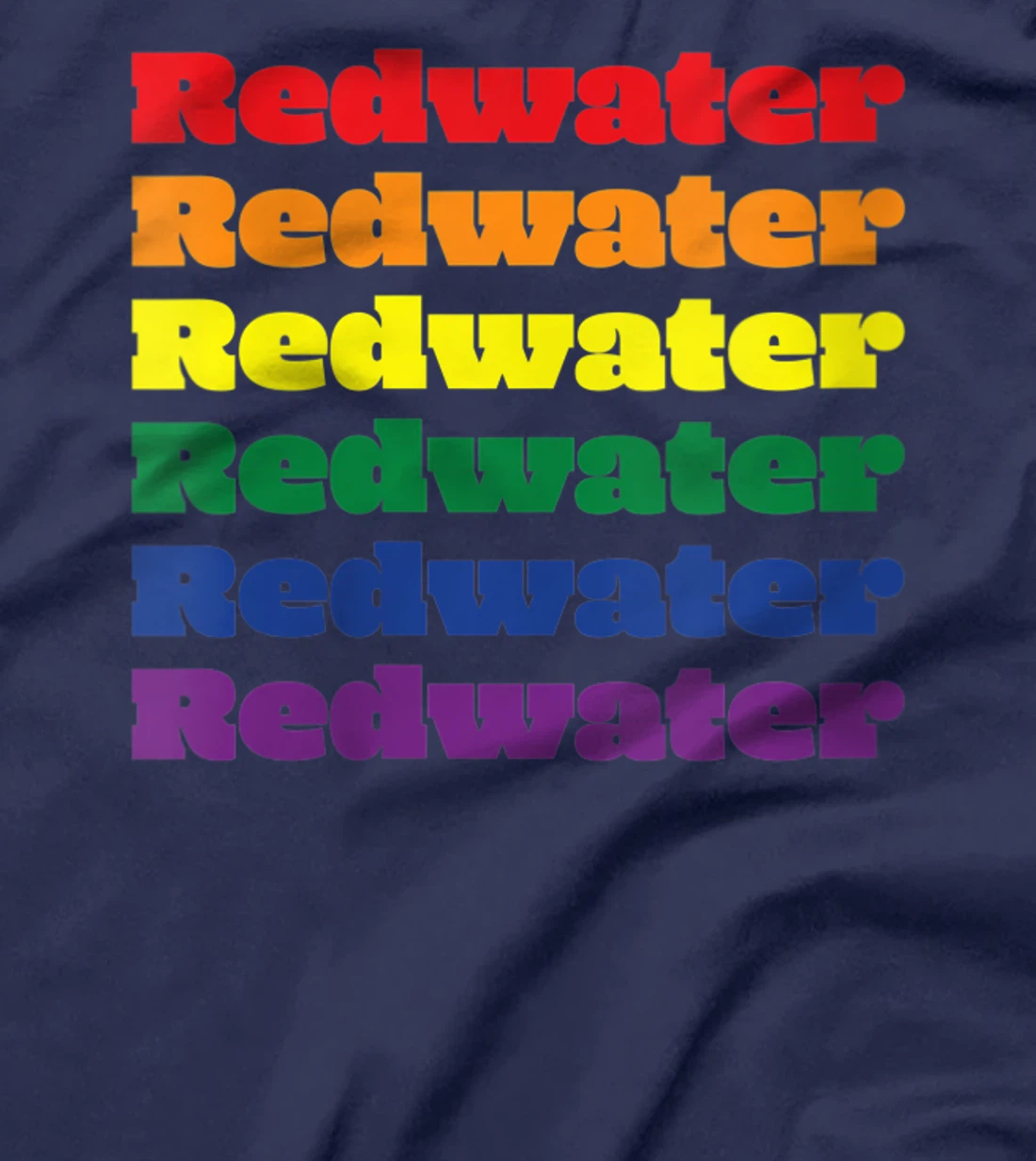 Womens Redwater Texas LGBTQ Gay Pride Month Rainbow Solidarity T-Shirt