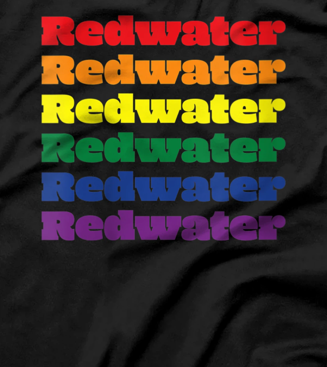 Womens Redwater Texas LGBTQ Gay Pride Month Rainbow Solidarity T-Shirt