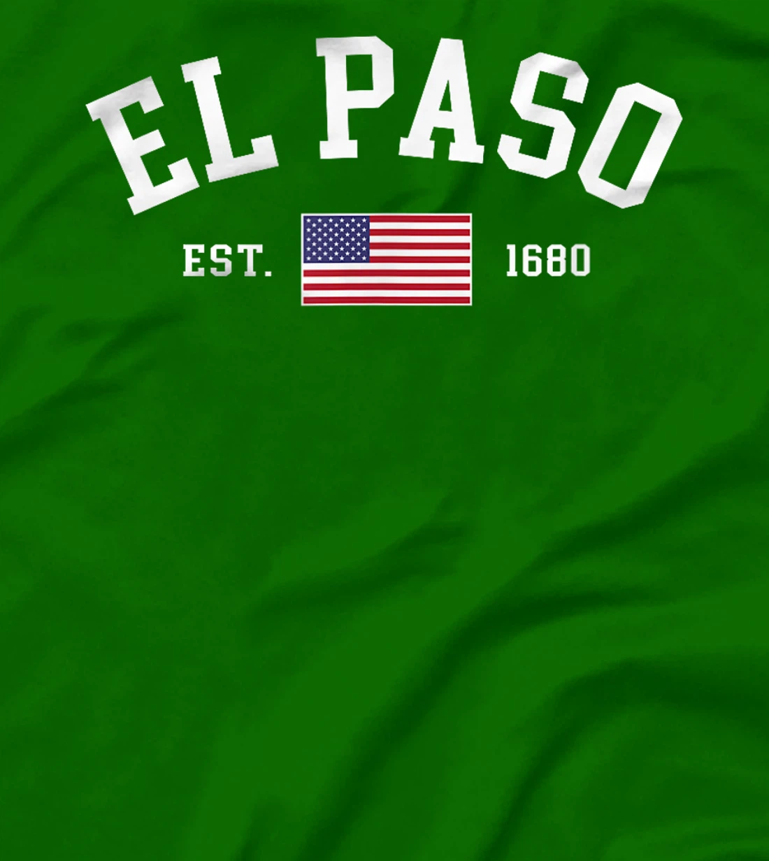 El Paso Texas July 4th US Flag Patriotic Retro Mens Womens T-Shirt