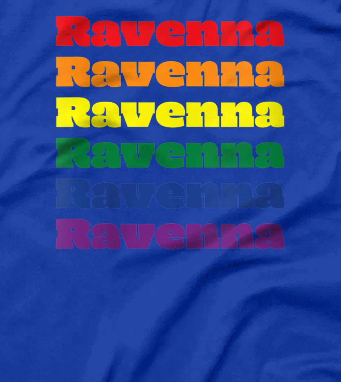 Womens Ravenna Texas LGBTQ Gay Pride Month Rainbow Solidarity T-Shirt