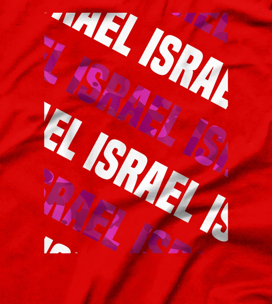 Israel Camo Pattern Pink Camouflage T-Shirt