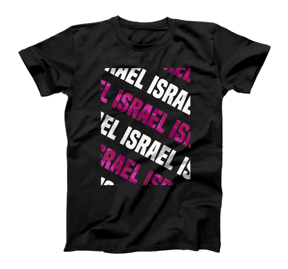 Israel Camo Pattern Pink Camouflage T-Shirt