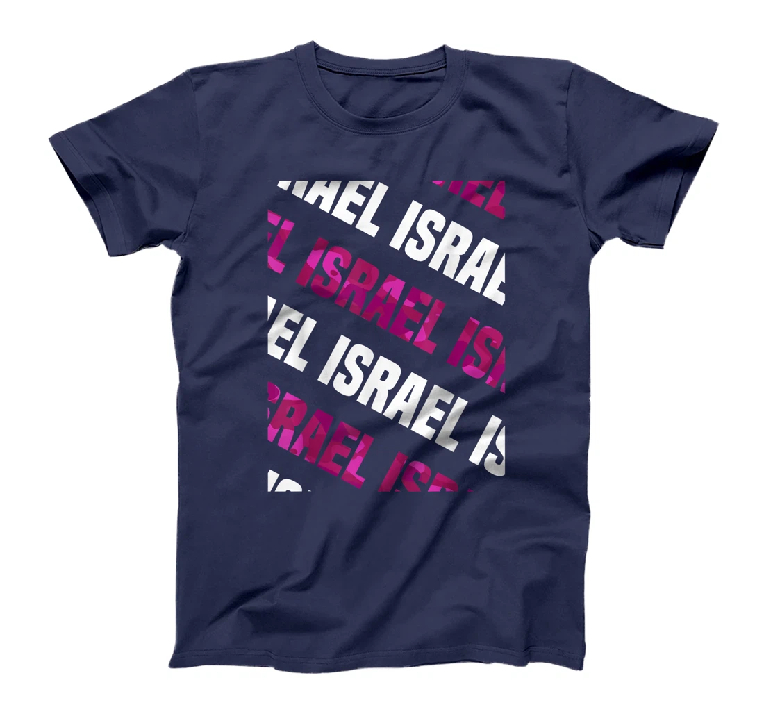 Israel Camo Pattern Pink Camouflage T-Shirt