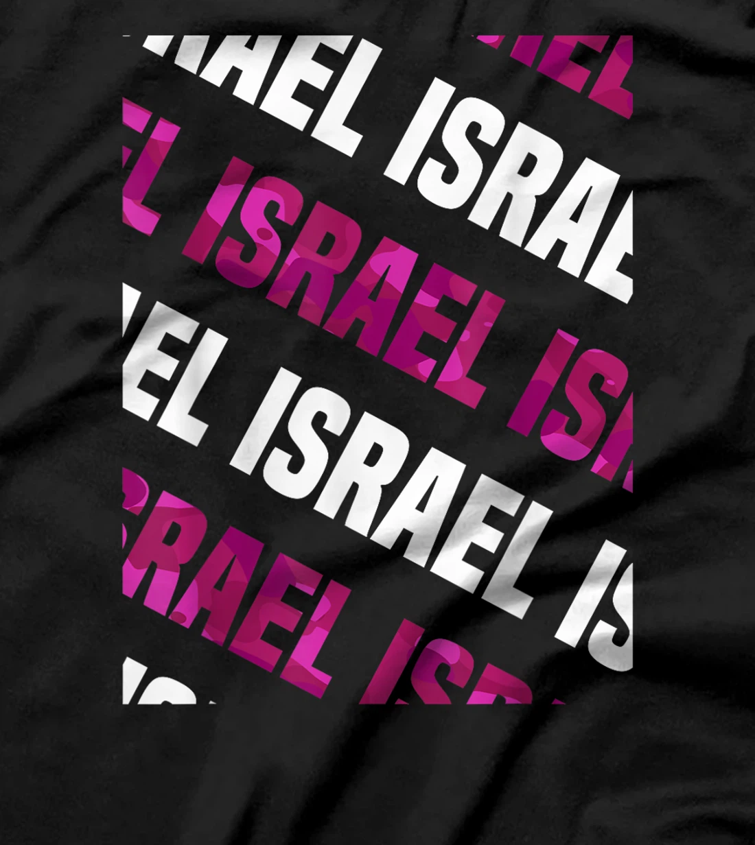 Israel Camo Pattern Pink Camouflage T-Shirt