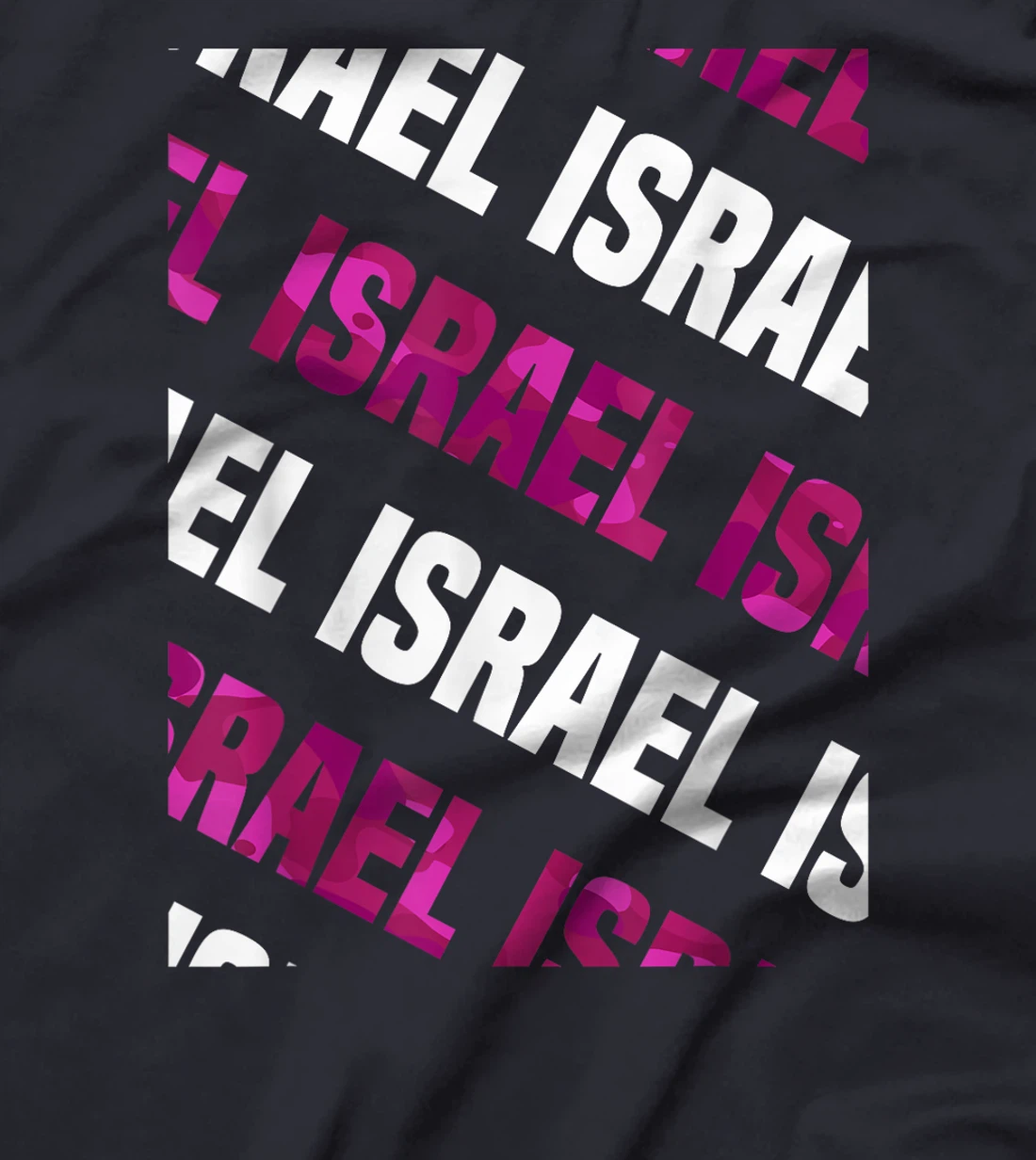 Israel Camo Pattern Pink Camouflage T-Shirt