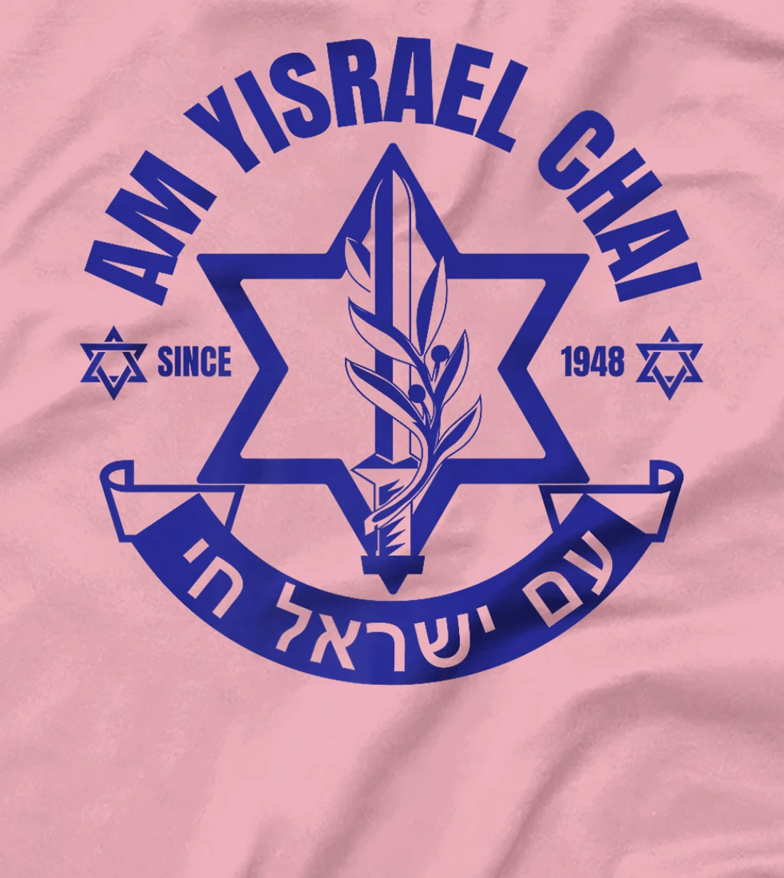 Am Yisrael Chai Israel 1948 Jewish Magen David Hebrew IDF Premium T-Shirt