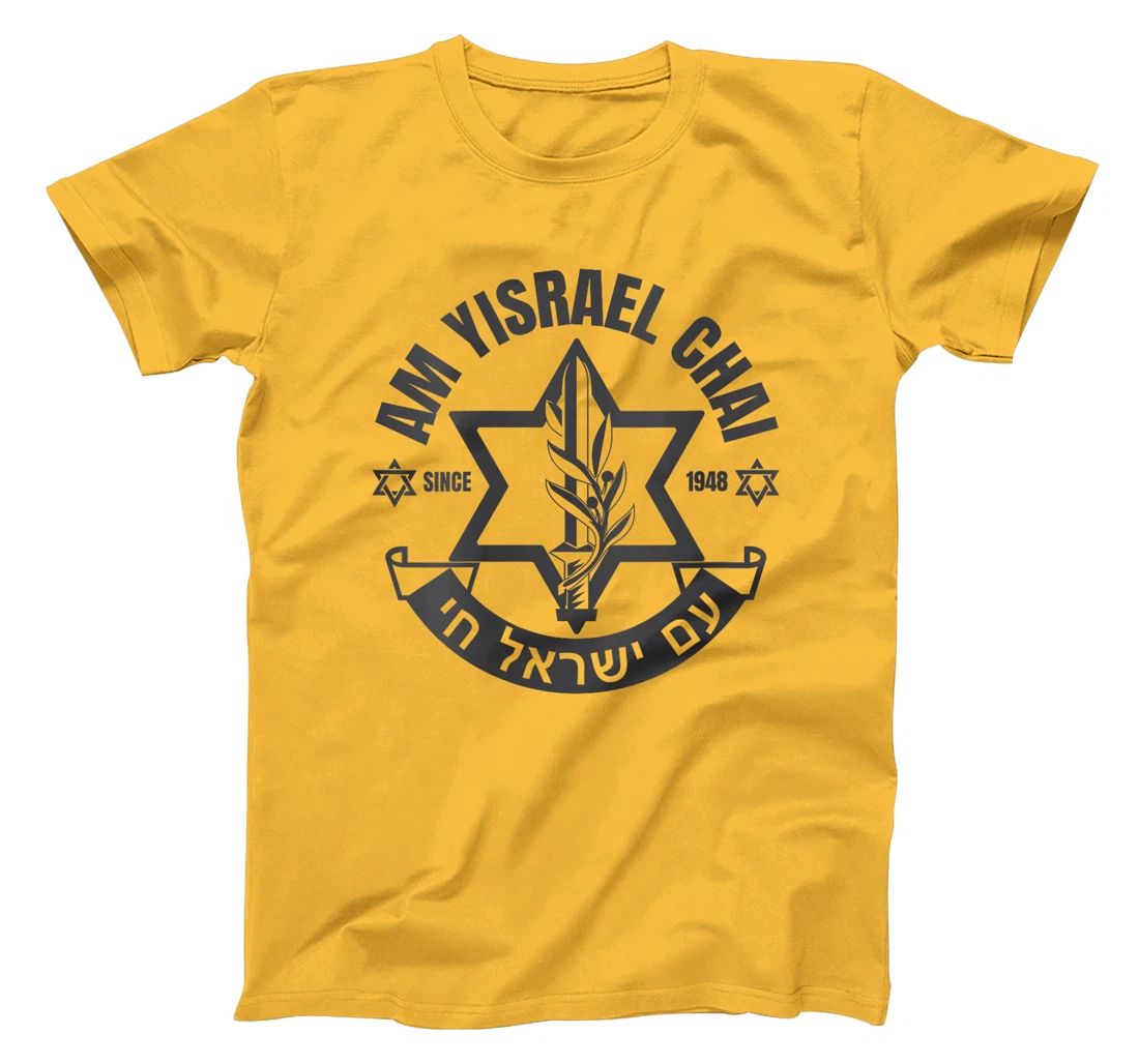 Womens Am Yisrael Chai Israel 1948 Jewish Magen David Hebrew IDF T-Shirt