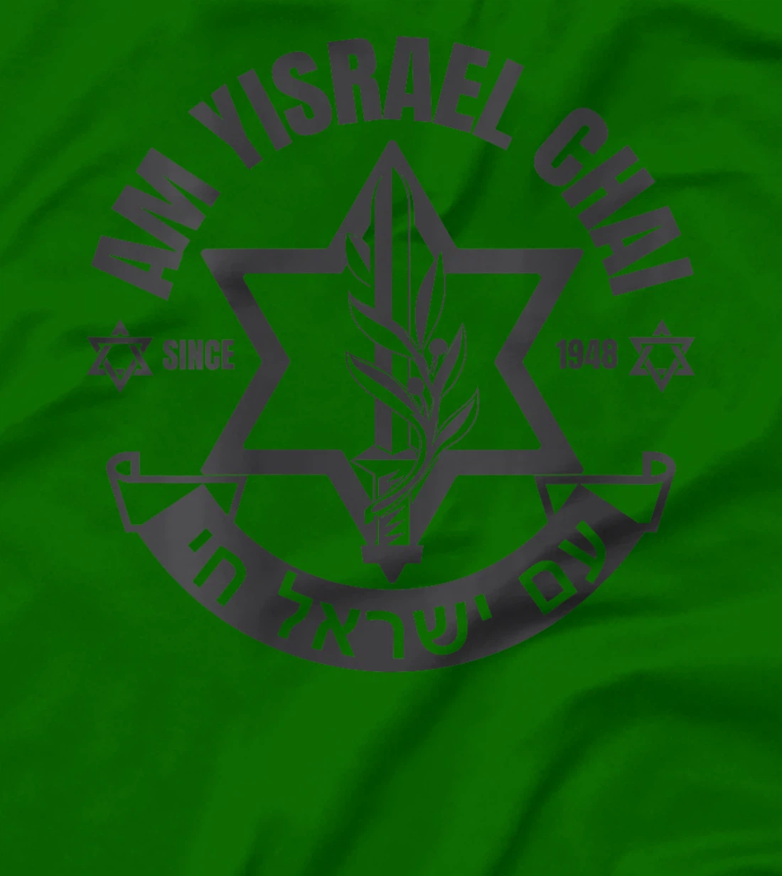 Womens Am Yisrael Chai Israel 1948 Jewish Magen David Hebrew IDF T-Shirt