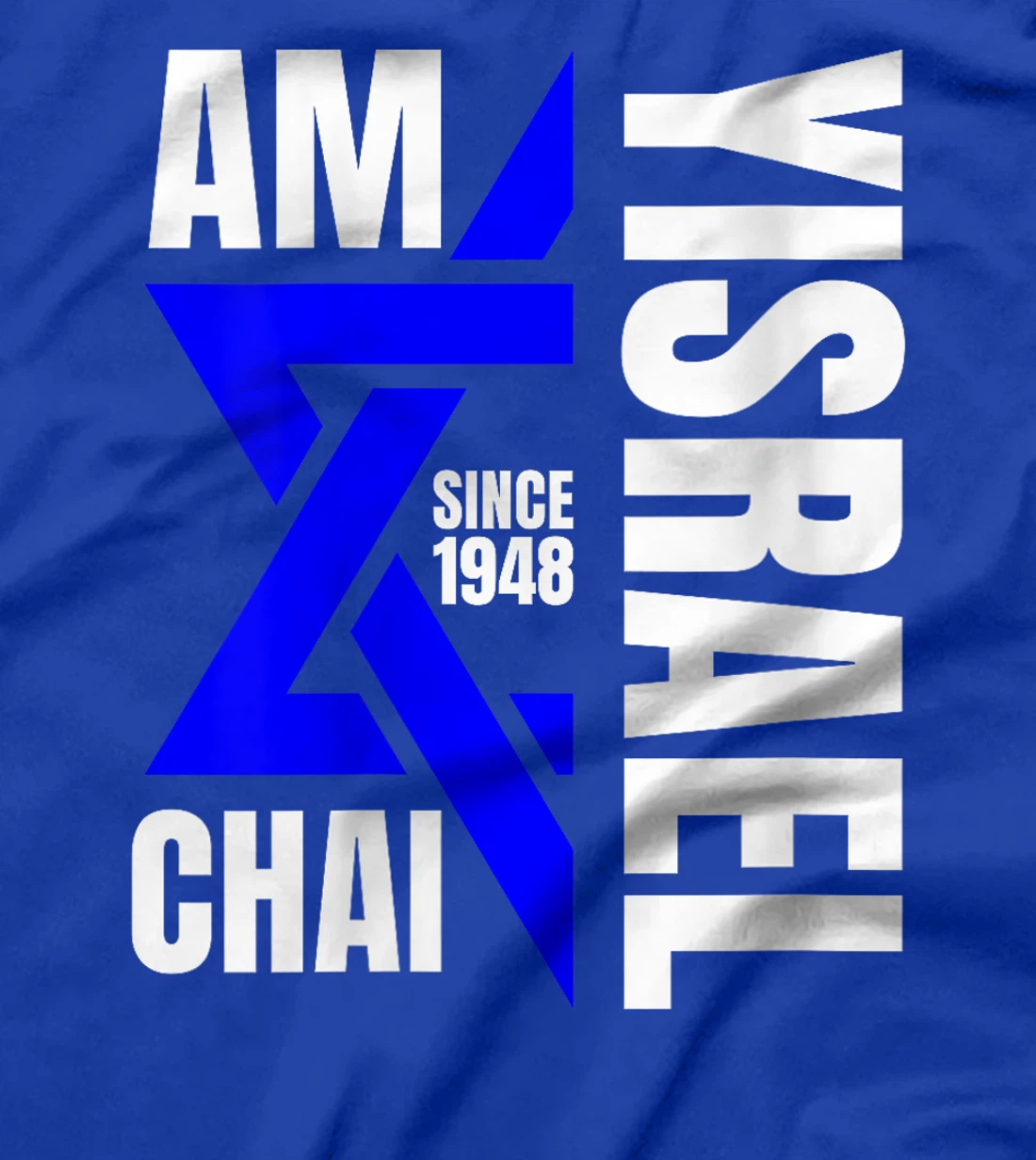 Womens Am Yisrael Chai Israel 1948 Jewish Magen David Hebrew IDF T-Shirt