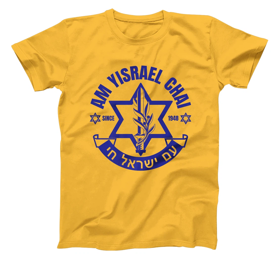 Am Yisrael Chai Israel 1948 Jewish Magen David Hebrew IDF Premium T-Shirt