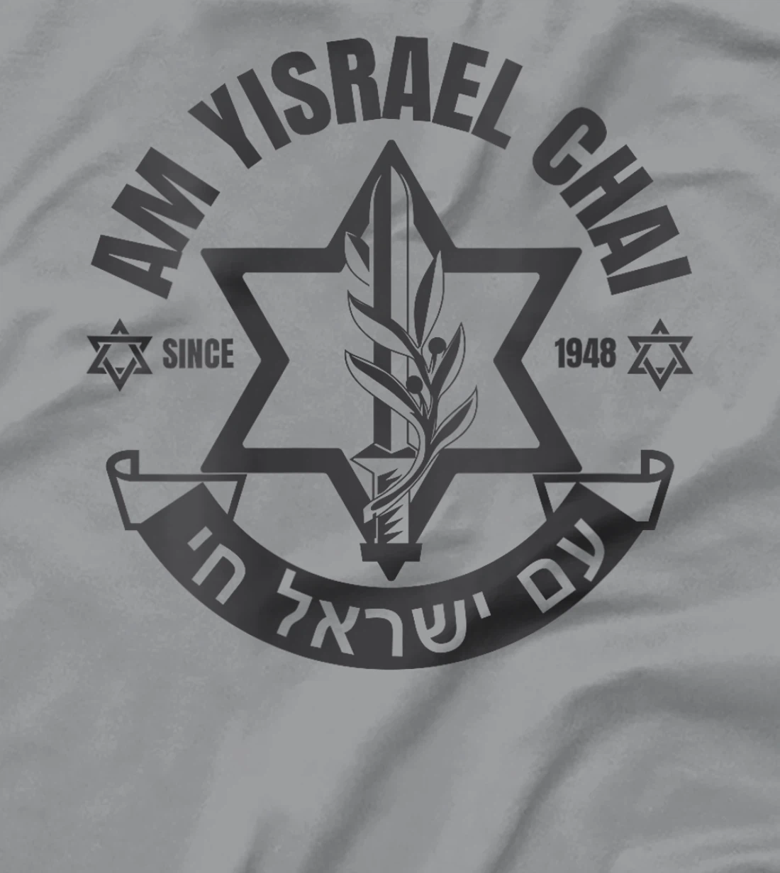 Womens Am Yisrael Chai Israel 1948 Jewish Magen David Hebrew IDF T-Shirt