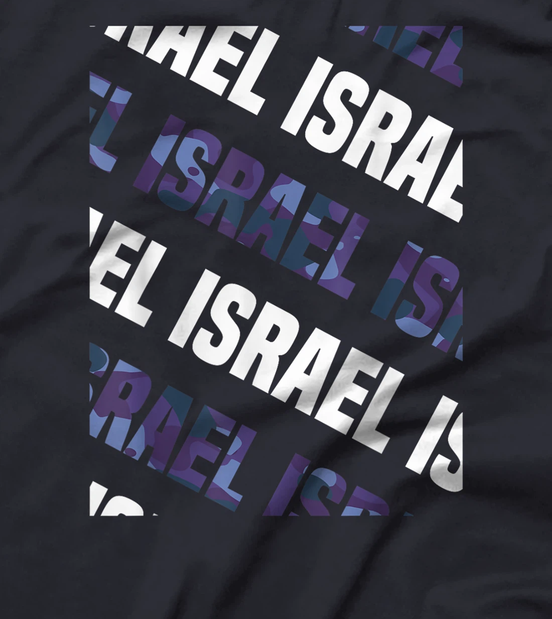 Israel Camo Pattern Purple Camouflage T-Shirt