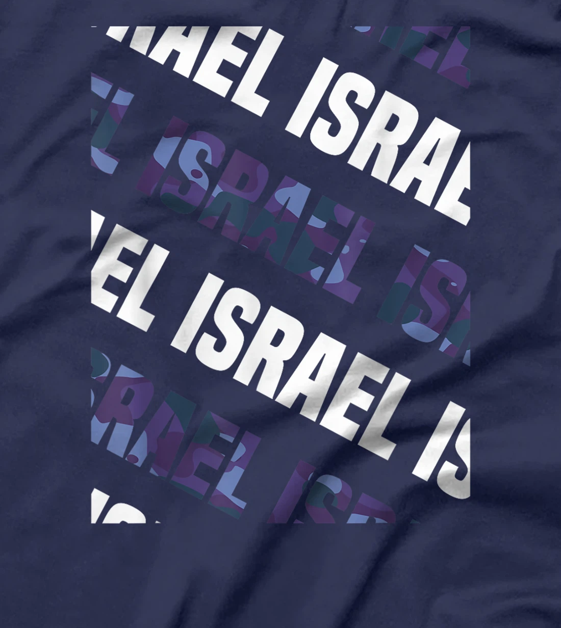 Israel Camo Pattern Purple Camouflage T-Shirt