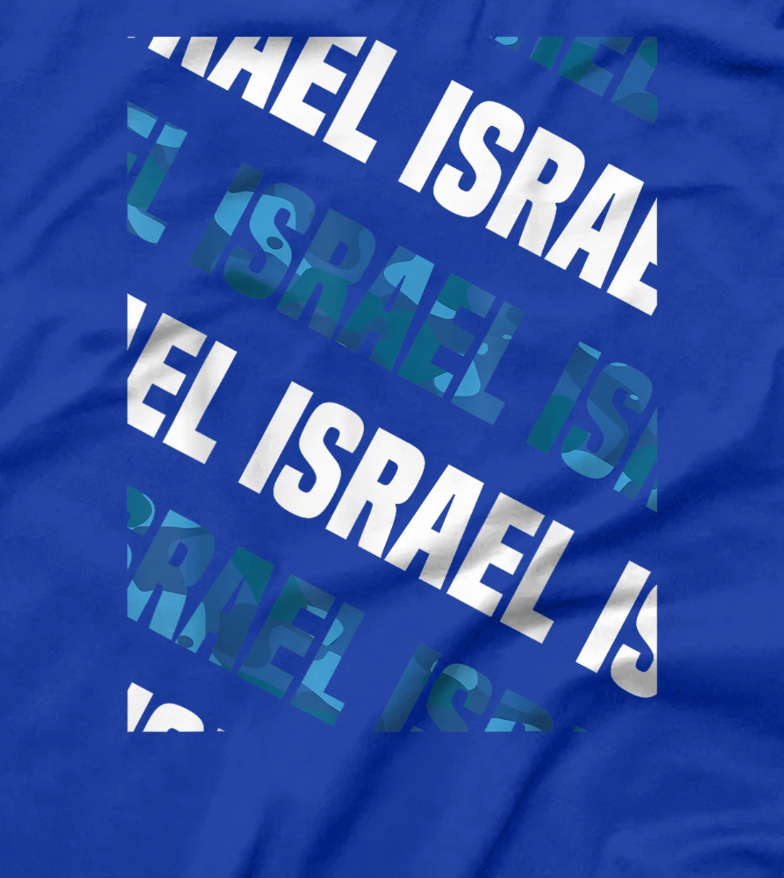 Israel Camo Pattern Blue Camouflage T-Shirt