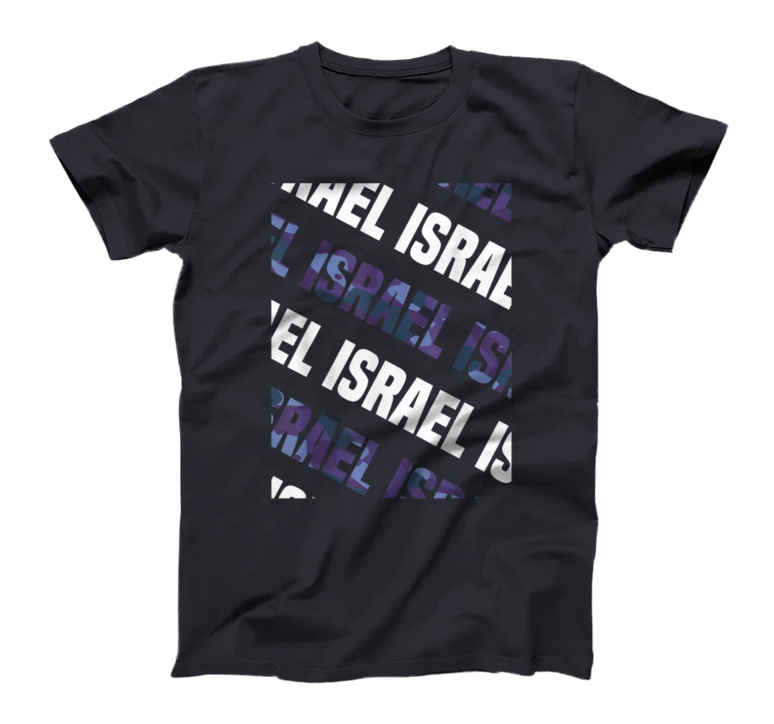 Israel Camo Pattern Purple Camouflage T-Shirt