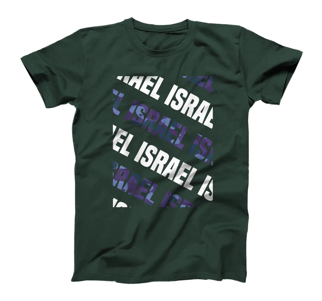 Israel Camo Pattern Purple Camouflage T-Shirt