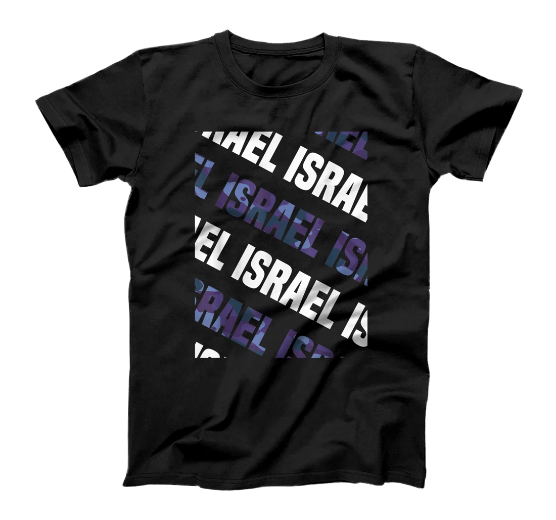 Israel Camo Pattern Purple Camouflage T-Shirt
