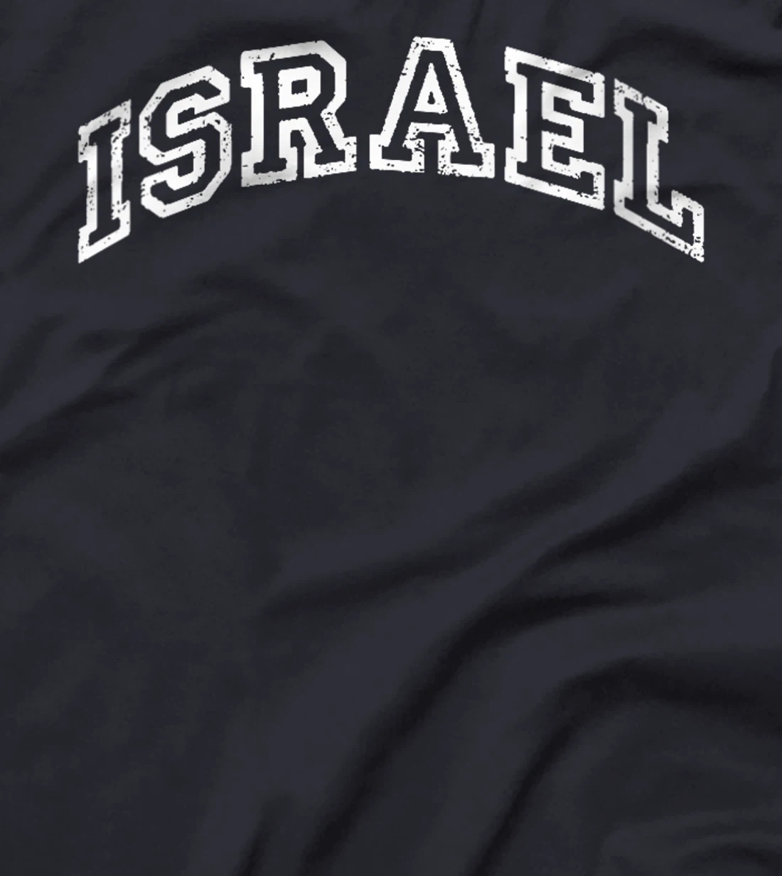Womens Israel Minimalist Vintage Inspired Retro Varsity Style T-Shirt
