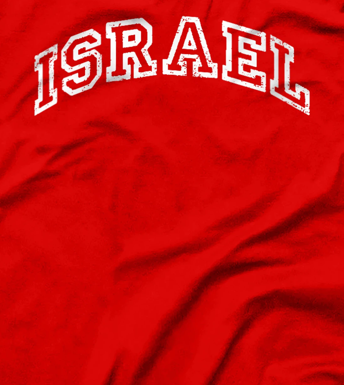 Womens Israel Minimalist Vintage Inspired Retro Varsity Style T-Shirt