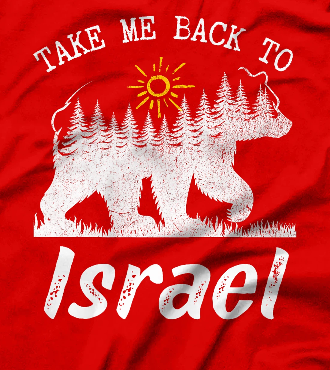 Take Me Back To Israel Vintage Israel Vacation Premium T-Shirt