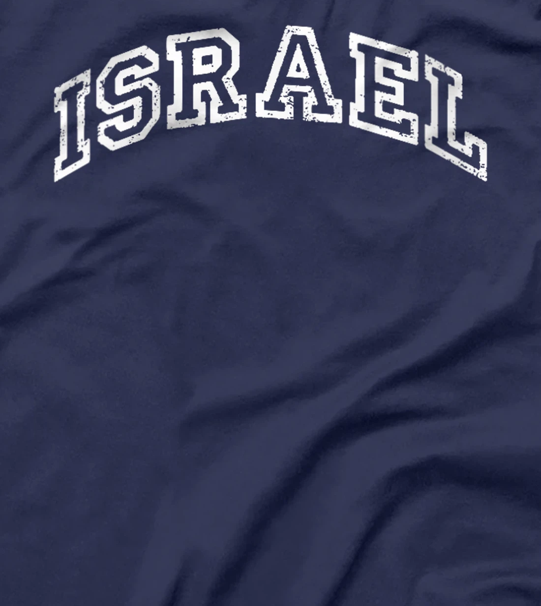 Womens Israel Minimalist Vintage Inspired Retro Varsity Style T-Shirt