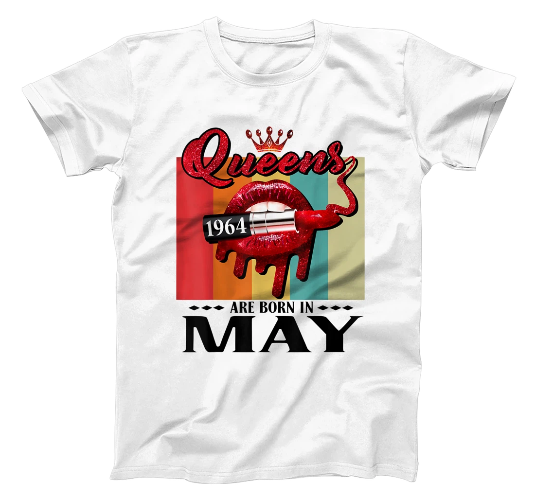 Queen was born in May Lips Girls Born In May 1964 T-Shirt