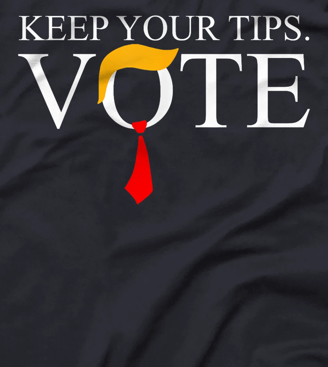 Womens Keep Your Tips Vote Trump 2024 I'm Voting Convicted Felon T-Shirt