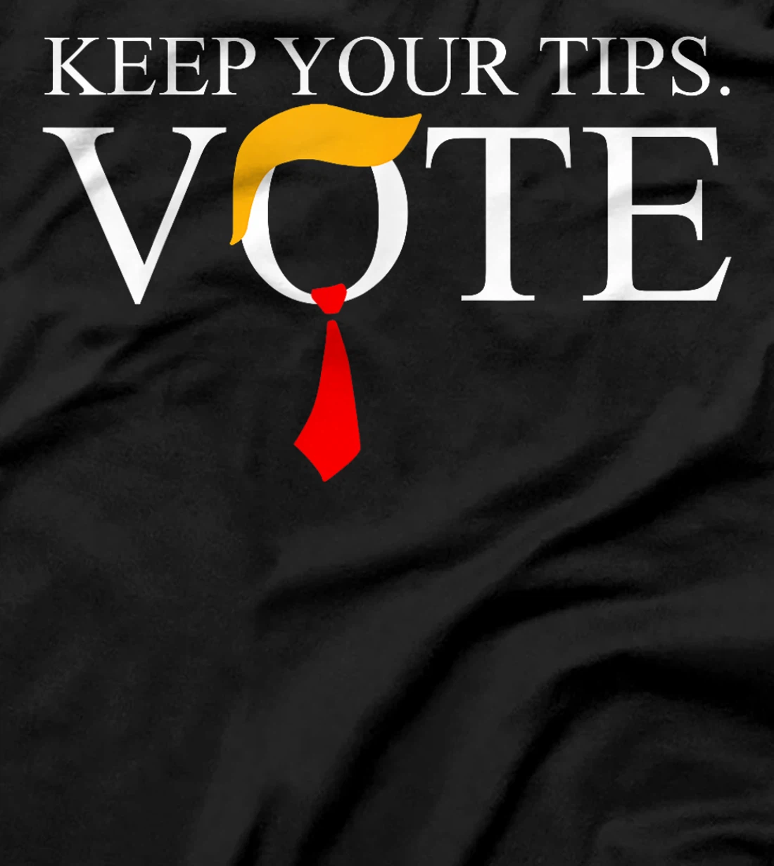 Womens Keep Your Tips Vote Trump 2024 I'm Voting Convicted Felon T-Shirt