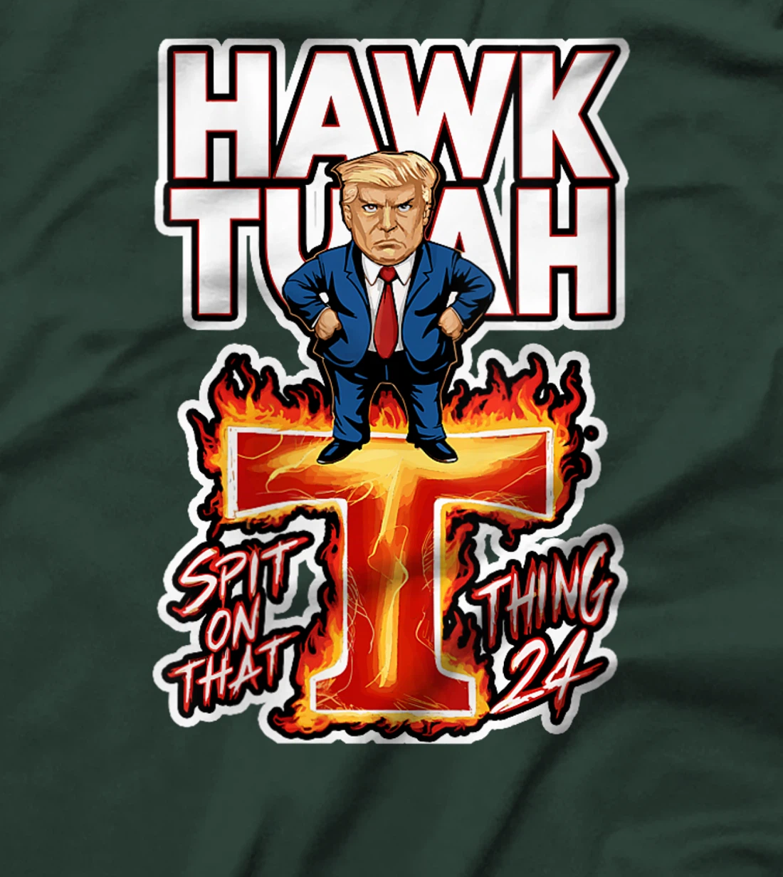Womens Hawk Tuah 24 Spit On That Thing funny trump Spit That Thing T-Shirt