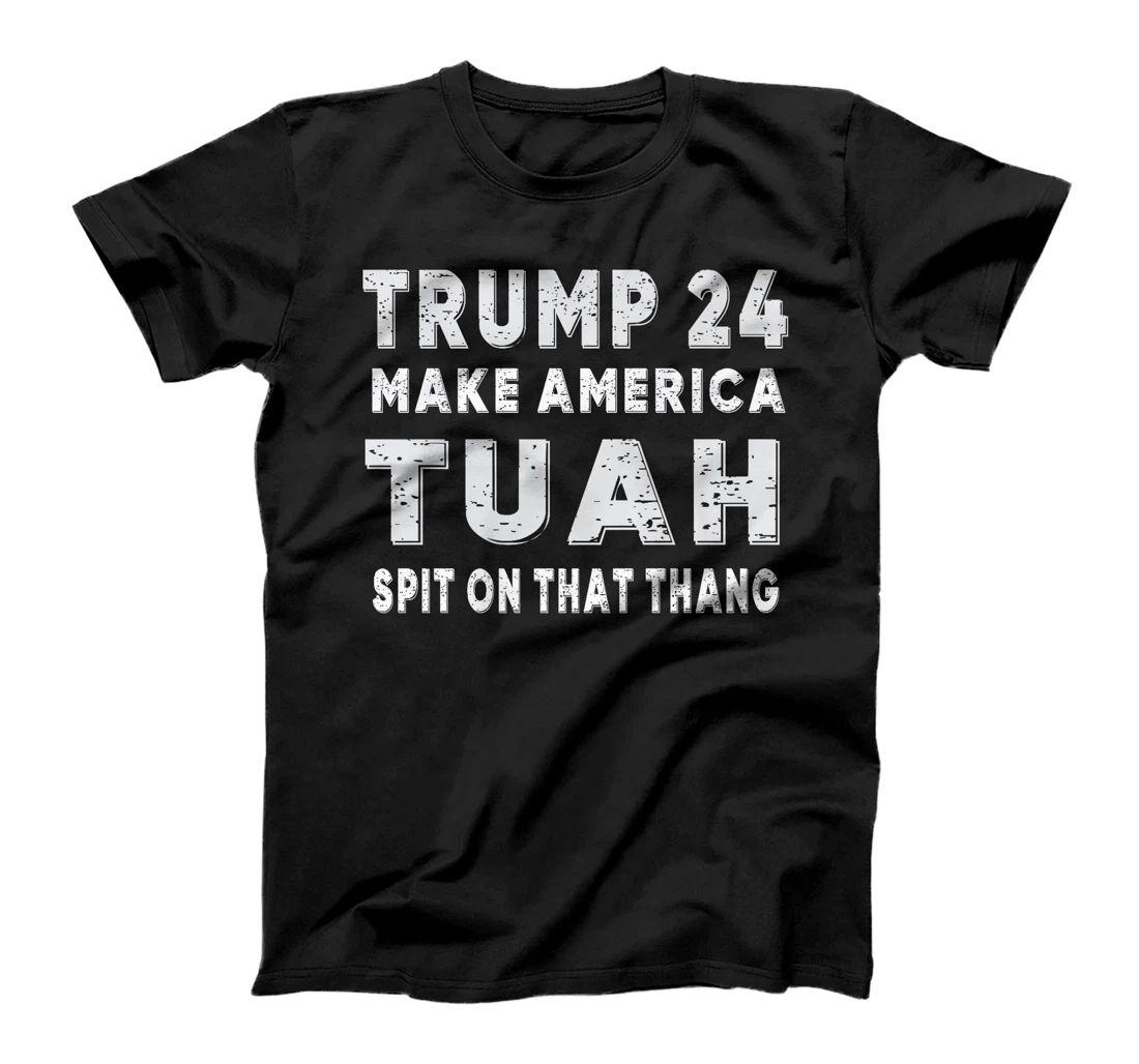 Trump Hawk tuah funny viral humor meme video girl 24 tua Premium T-Shirt