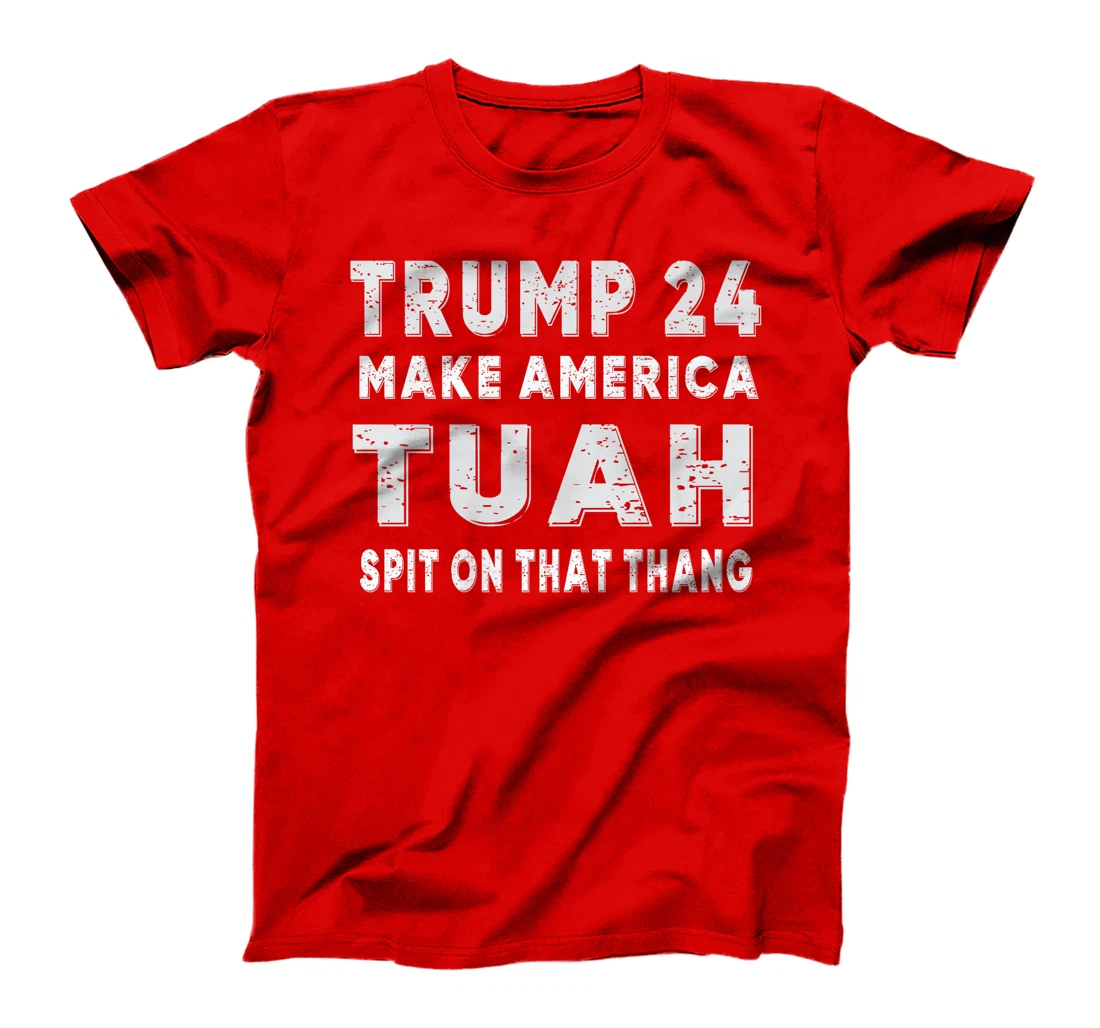 Trump Hawk tuah funny viral humor meme video girl 24 tua Premium T-Shirt