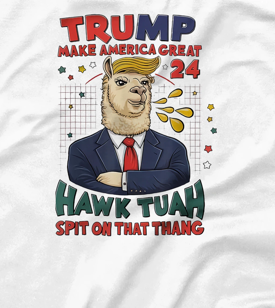 Trump Hawk tuah funny viral humor meme video tee girl 24 tua T-Shirt