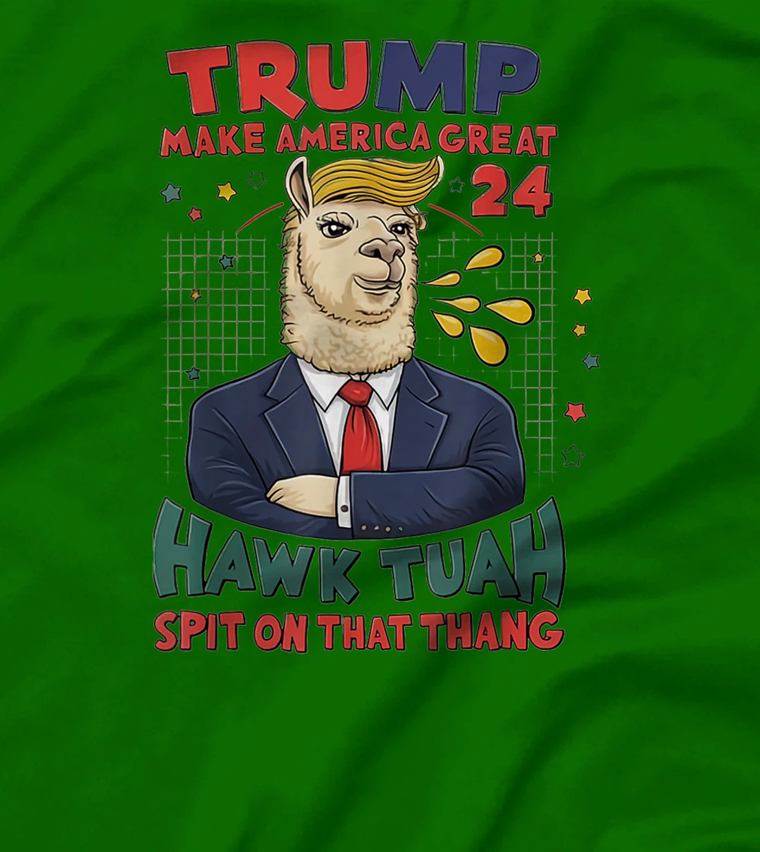 Trump Hawk tuah funny viral humor meme video tee girl 24 tua T-Shirt