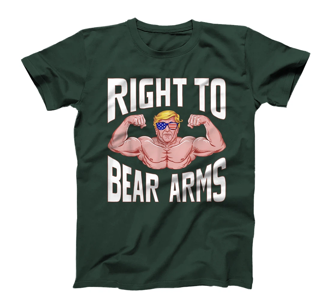 Right to Bear Arms: Donald Trump Bodybuilding Gym Fitness T-Shirt