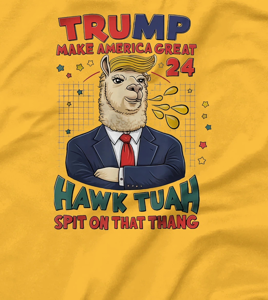 Trump Hawk tuah funny viral humor meme video tee girl 24 tua T-Shirt