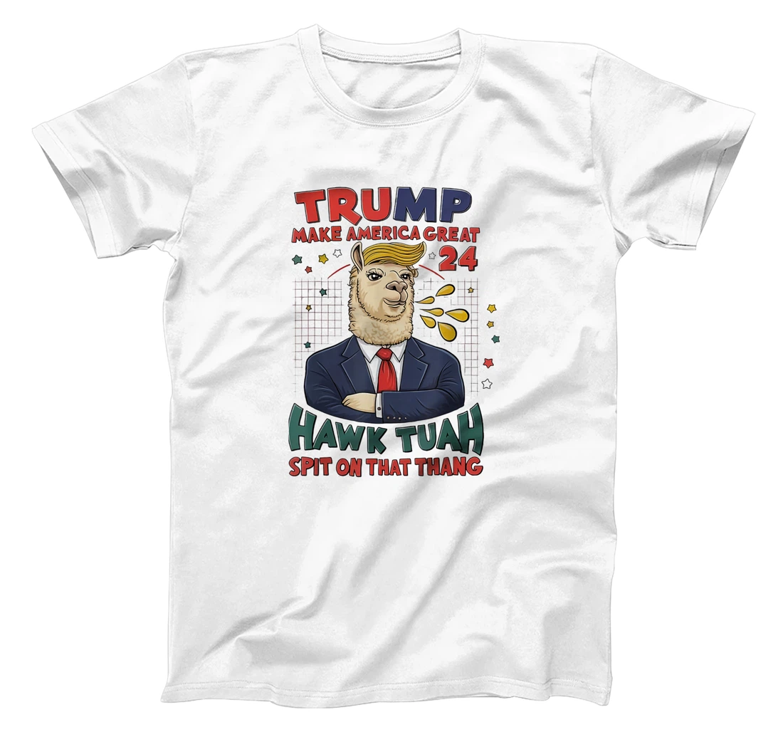 Trump Hawk tuah funny viral humor meme video tee girl 24 tua T-Shirt