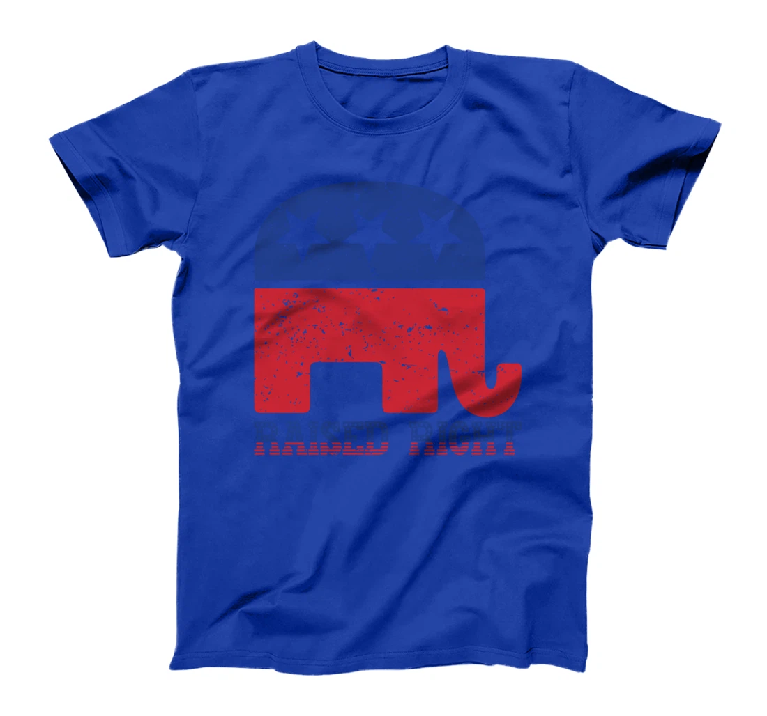 Trump T-shirt Raised Right Republican Elephant Pro Trump T-Shirt
